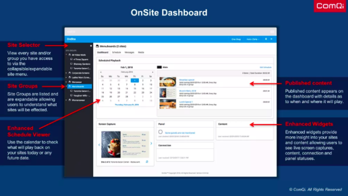 ComQi Release Content Management Solution For Digital Signage