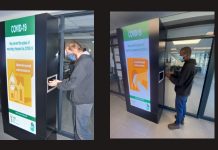 Eyecom Launches Public Information Display With Automatic Hand Sanitiser