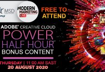 Modern Marketing LIVE Presenting Free Adobe Creative Cloud Power Half Hour This Week
