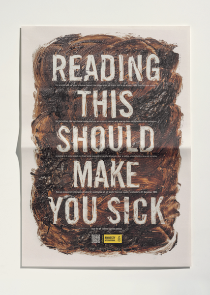 Joe Publics Provocative Newspaper Ad Uses World’s First Printing Ink Made With Human Faeces